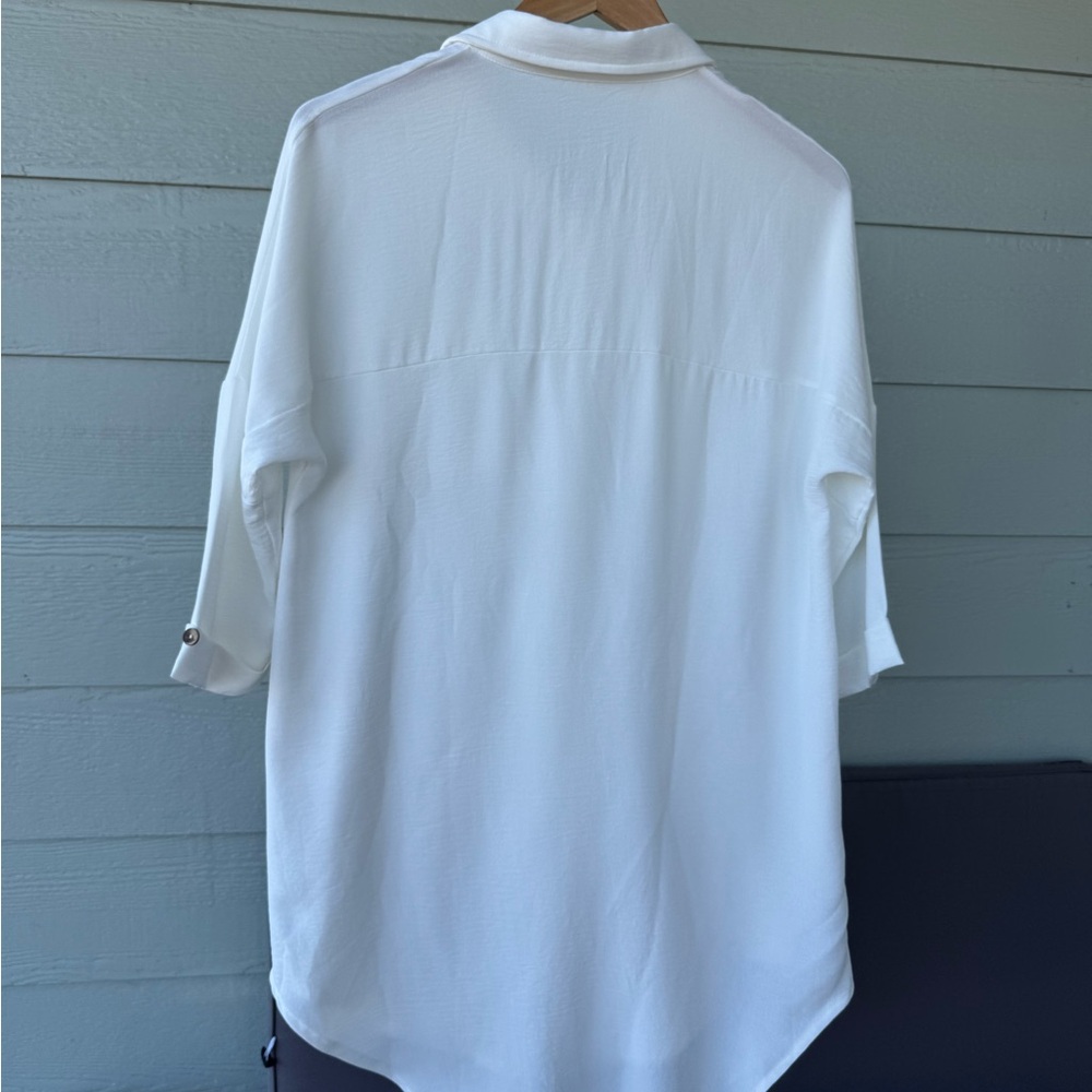 White Button-Up Shirt - Picture 6 of 15